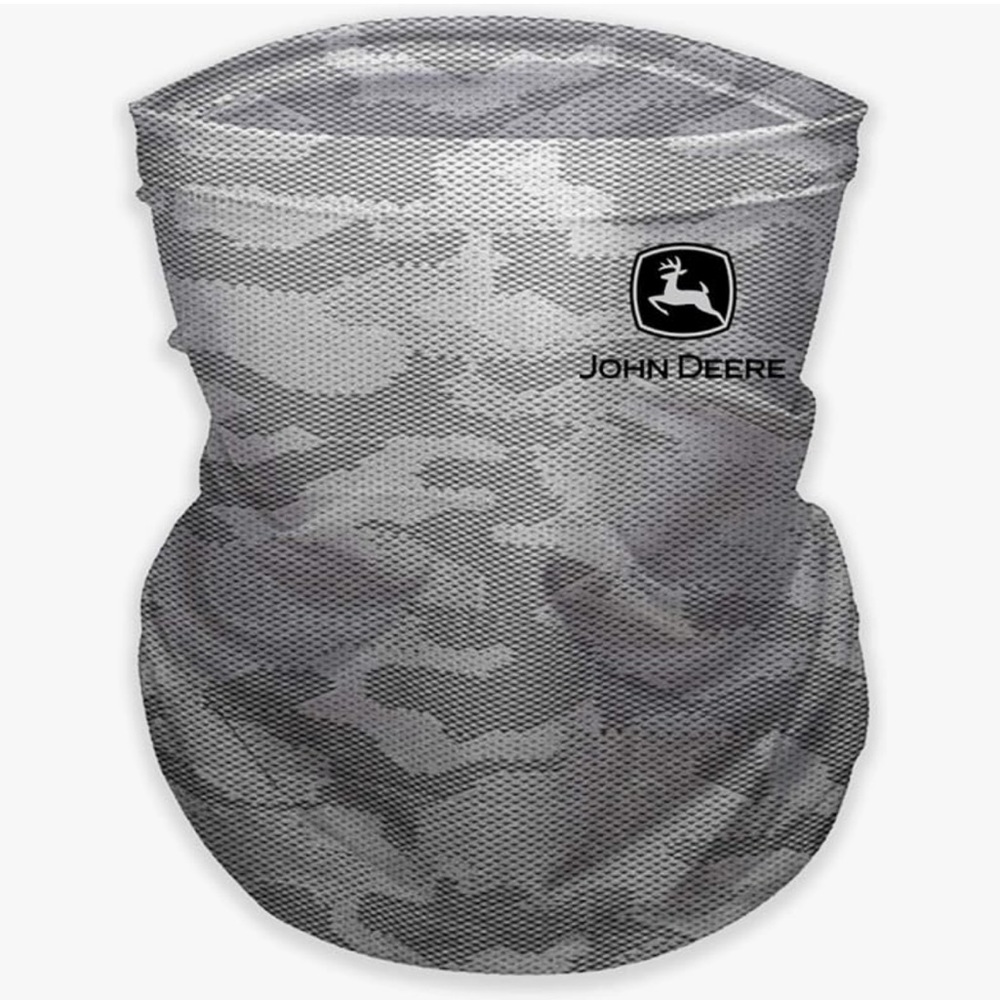 John Deere Gray Camo Neck Gaiter